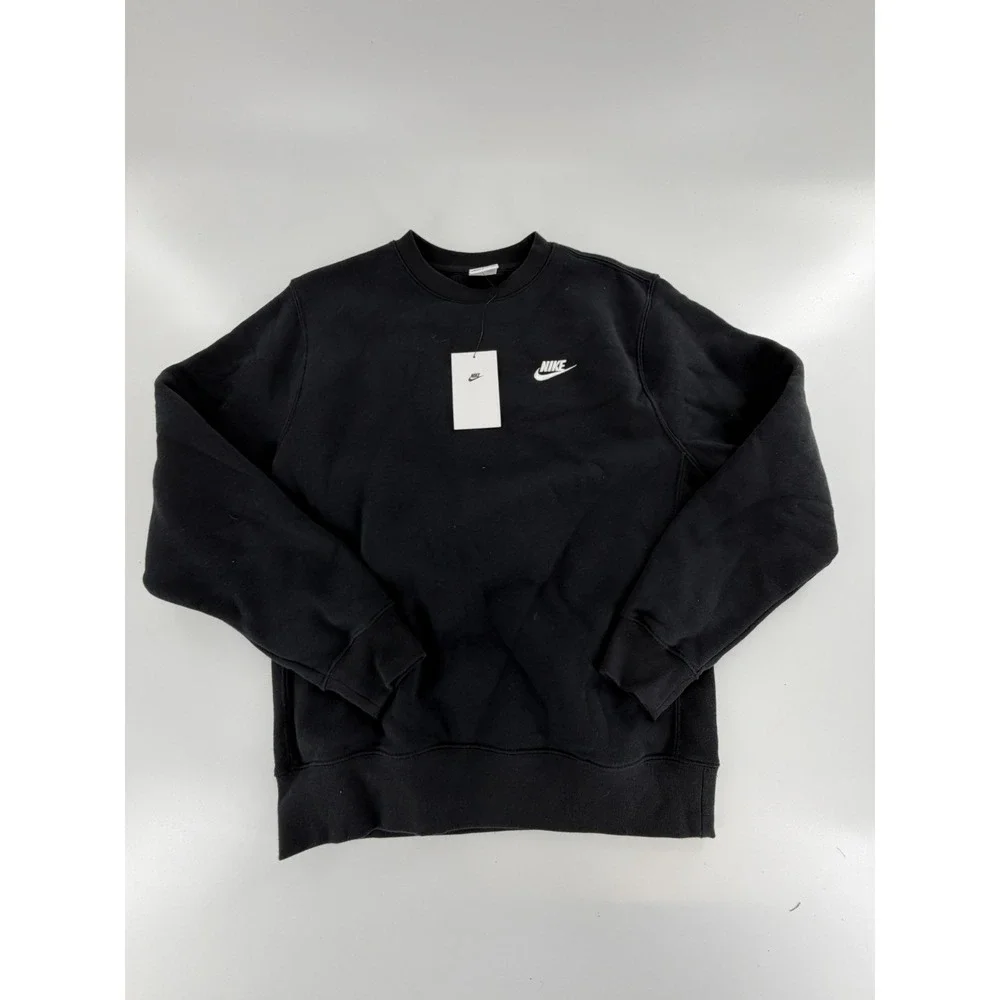 Nike Sweatshirt Mens Size S Sportswear Club Fleece‎ Pullover Swoosh BV2662-010